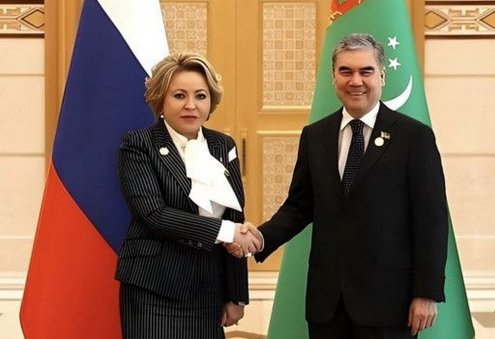 Gurbanguly Berdimuhamedov Holds Phone Call with Valentina Matviyenko